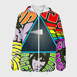 Куртка с капюшоном мужская Pink Floyd, цвет: 3D-белый