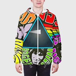 Куртка с капюшоном мужская Pink Floyd, цвет: 3D-белый — фото 2