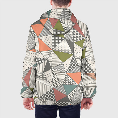 Мужская куртка Геометрия / 3D-Черный – фото 4