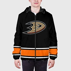 Куртка с капюшоном мужская Anaheim Ducks Selanne, цвет: 3D-черный — фото 2