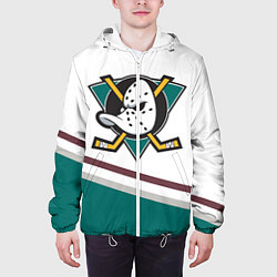 Куртка с капюшоном мужская Anaheim Ducks Selanne цвета 3D-белый — фото 2