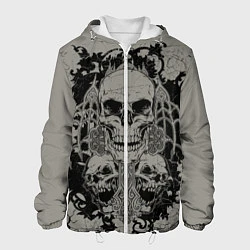 Куртка с капюшоном мужская Skulls, цвет: 3D-белый