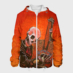 Мужская куртка Скелет с гитарой