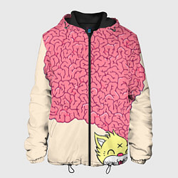 Куртка с капюшоном мужская Drop Dead: Pink Brains, цвет: 3D-черный