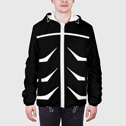 Куртка с капюшоном мужская Токийский гуль, цвет: 3D-белый — фото 2