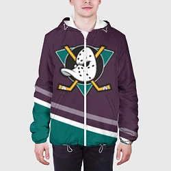 Куртка с капюшоном мужская Anaheim Ducks Selanne, цвет: 3D-белый — фото 2