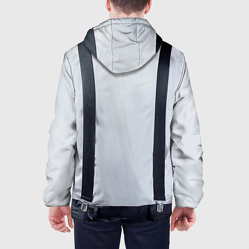 Мужская куртка Рубашка с подтяжками / 3D-Черный – фото 4