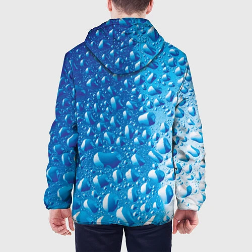 Мужская куртка Капли воды / 3D-Черный – фото 4
