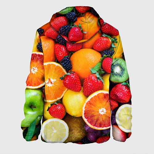 Мужская куртка Мультифрукт / 3D-Белый – фото 2