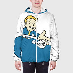 Куртка с капюшоном мужская Fallout Casino цвета 3D-белый — фото 2
