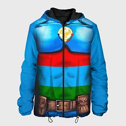 Куртка с капюшоном мужская Капитан Дагестан, цвет: 3D-черный