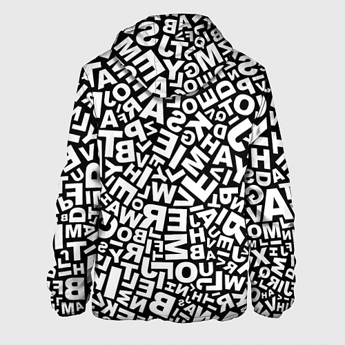 Мужская куртка Английский алфавит / 3D-Белый – фото 2