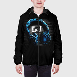 Куртка с капюшоном мужская DJ, цвет: 3D-черный — фото 2