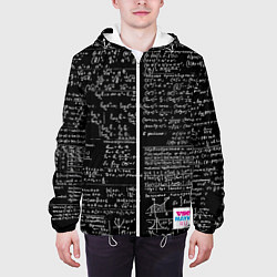 Куртка с капюшоном мужская Шпаргалки, цвет: 3D-белый — фото 2