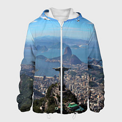 Куртка с капюшоном мужская Рио-де-Жанейро, цвет: 3D-белый