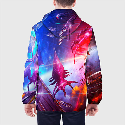 Мужская куртка Mass effect / 3D-Черный – фото 4
