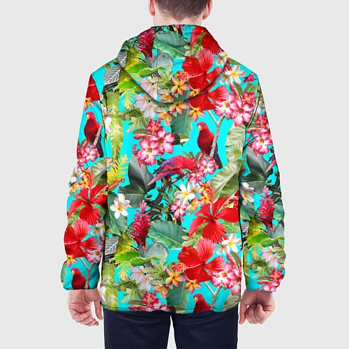 Мужская куртка Тропический мир / 3D-Черный – фото 4