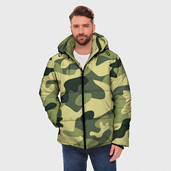 Куртка зимняя мужская Камуфляж: зеленый/хаки, цвет: 3D-красный — фото 2
