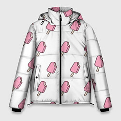 Куртка зимняя мужская Мороженое розовое, цвет: 3D-черный