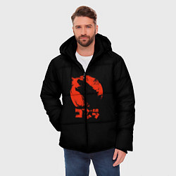 Куртка зимняя мужская Godzilla, цвет: 3D-черный — фото 2