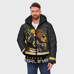 Куртка зимняя мужская Boston Bruins, цвет: 3D-светло-серый — фото 2