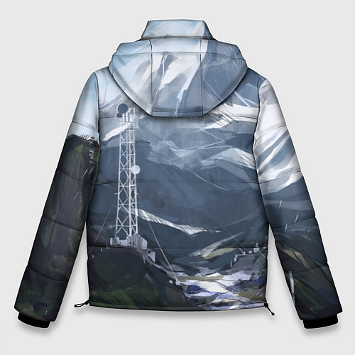 Мужская зимняя куртка Горы Алтая / 3D-Черный – фото 2