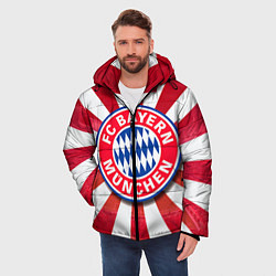 Куртка зимняя мужская FC Bayern, цвет: 3D-красный — фото 2