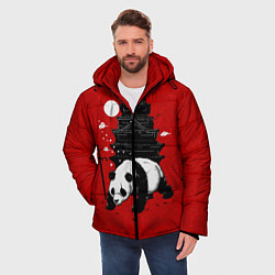 Куртка зимняя мужская Panda Warrior, цвет: 3D-красный — фото 2