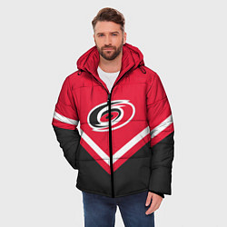 Куртка зимняя мужская NHL: Carolina Hurricanes, цвет: 3D-красный — фото 2
