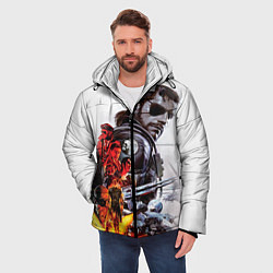 Куртка зимняя мужская Metal gear solid 2, цвет: 3D-черный — фото 2