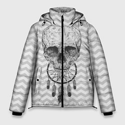 Куртка зимняя мужская Череп мечтателя, цвет: 3D-светло-серый