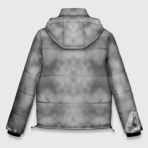 Мужская зимняя куртка Ночной филин / 3D-Черный – фото 2