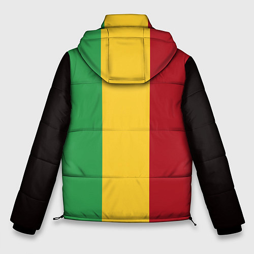 Мужская зимняя куртка Боб Марли / 3D-Черный – фото 2