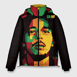 Куртка зимняя мужская Боб Марли, цвет: 3D-черный