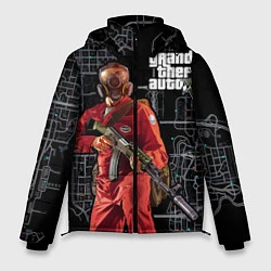Куртка зимняя мужская GTA V: Map, цвет: 3D-черный