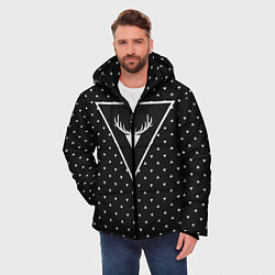 Куртка зимняя мужская Hipster Wonderland, цвет: 3D-черный — фото 2