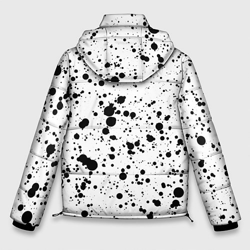 Мужская зимняя куртка Чёрные брызги / 3D-Черный – фото 2