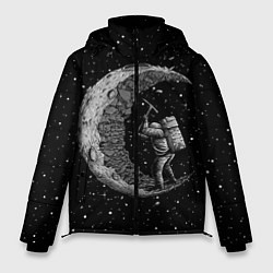 Куртка зимняя мужская Лунный шахтер, цвет: 3D-черный