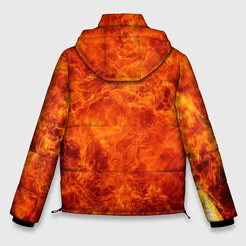 Мужская зимняя куртка Disturbed: Monster Flame / 3D-Черный – фото 2