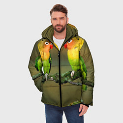 Куртка зимняя мужская Два попугая, цвет: 3D-красный — фото 2