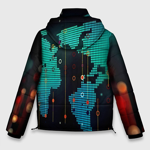 Мужская зимняя куртка Digital world / 3D-Черный – фото 2