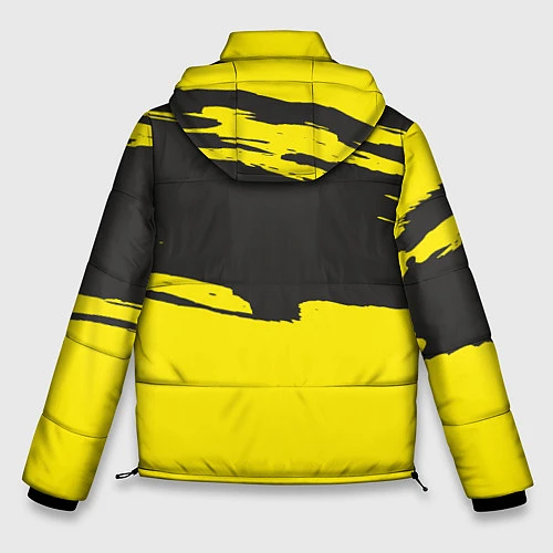 Мужская зимняя куртка Чёрно-жёлтый / 3D-Черный – фото 2