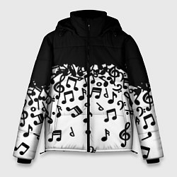 Куртка зимняя мужская Поглощение музыкой, цвет: 3D-черный