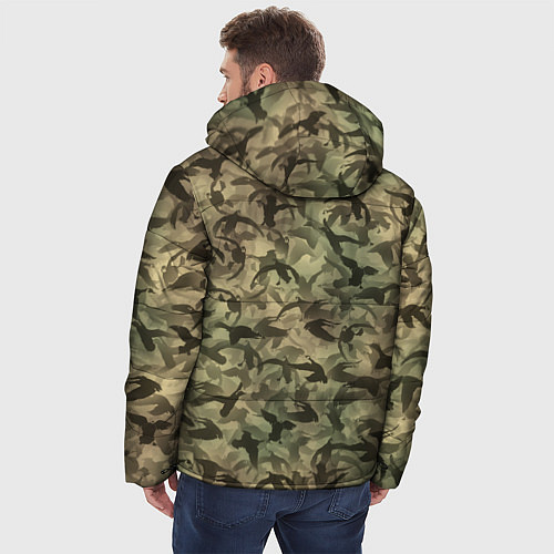 Мужская зимняя куртка Камуфляж с утками / 3D-Светло-серый – фото 4