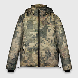 Мужская зимняя куртка Камуфляж пиксельный: хаки
