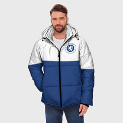 Куртка зимняя мужская Chelsea FC: Light Blue, цвет: 3D-красный — фото 2