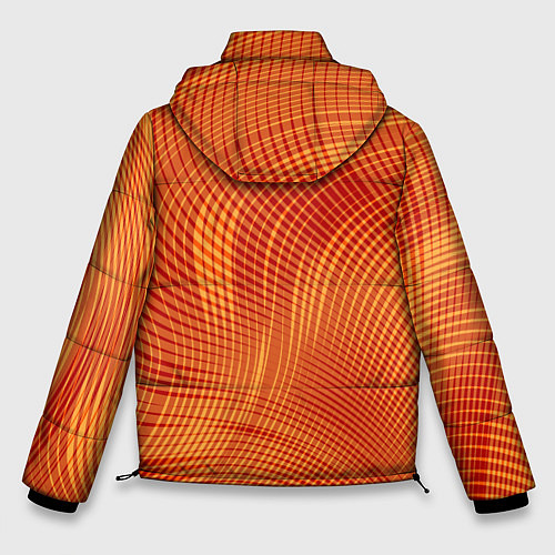 Мужская зимняя куртка Abstract waves / 3D-Черный – фото 2