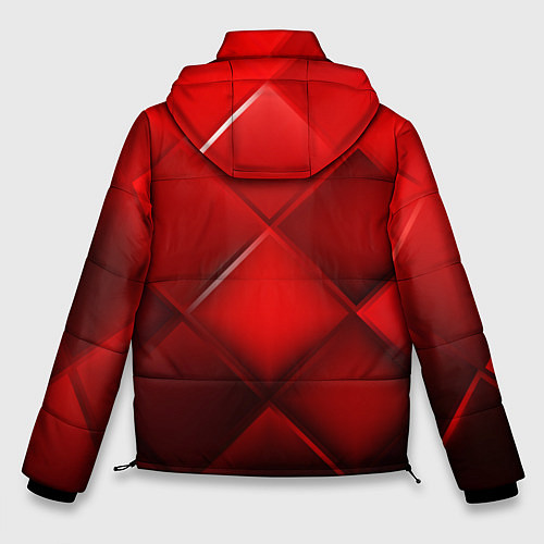 Мужская зимняя куртка Red squares / 3D-Черный – фото 2