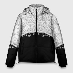 Куртка зимняя мужская Флористика, цвет: 3D-черный
