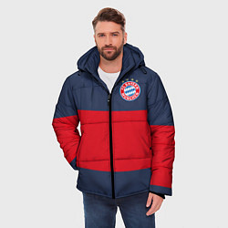 Куртка зимняя мужская Bayern Munchen - Red-Blue FCB 2022 NEW, цвет: 3D-красный — фото 2